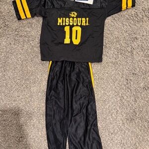 Black and Gold University of Missouri Sports Jersey Set